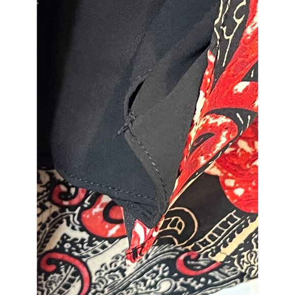 Ashley Stewart Top Womens Plus Size 26 4X Shirt Sleeveless Tunic Blouse Red Work - Picture 16 of 16